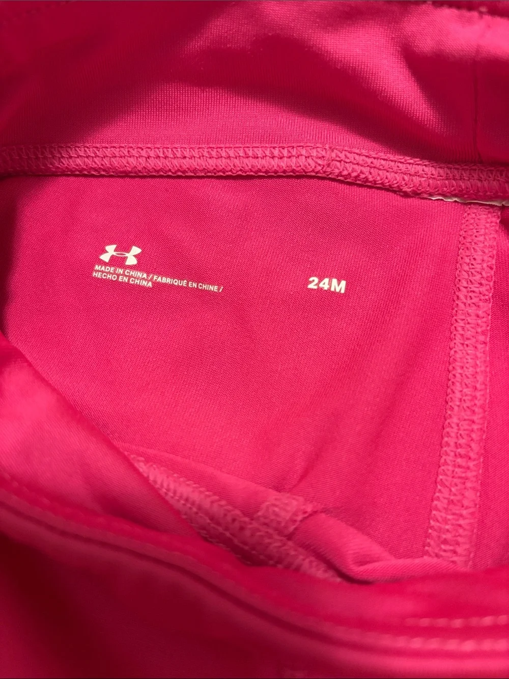 Under Armour toddler Girls' Pink Active Leggings & sweatshirt 24 months